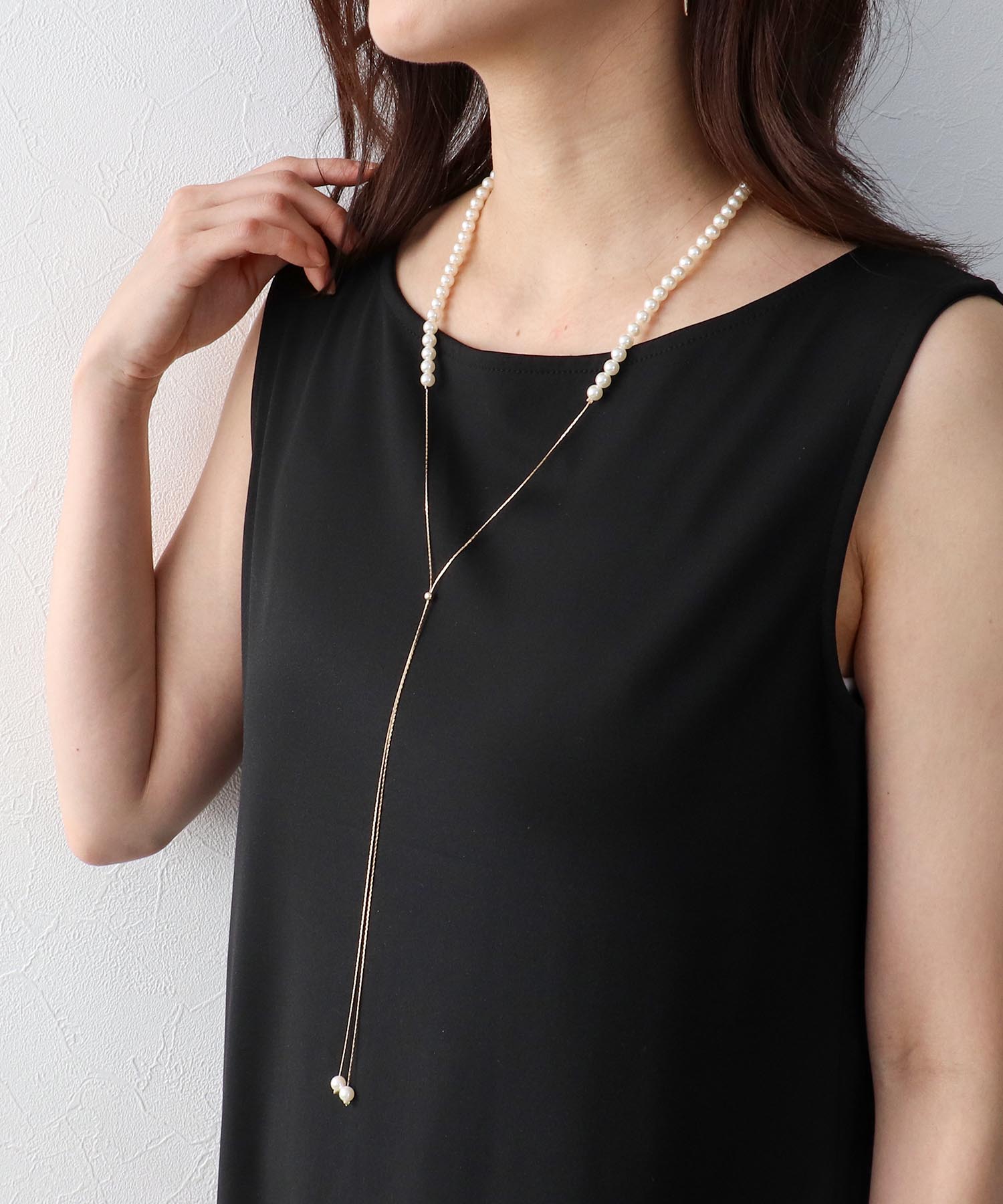 6mmパールスライドネックレス